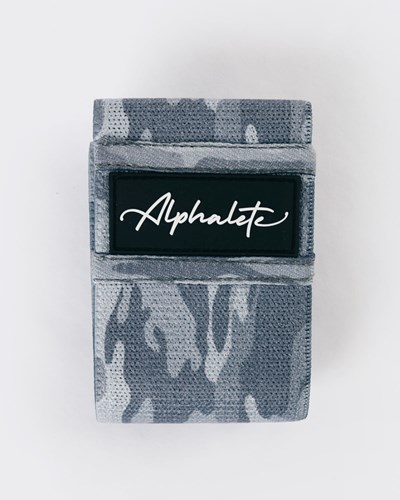 Alphalete Alphalete Glute Band Stříbrné Maskáčové | 06347NBSV