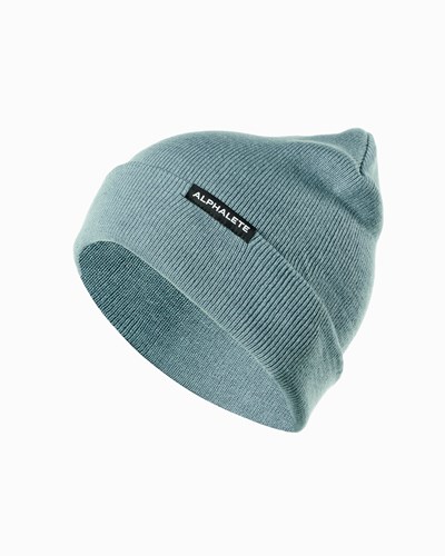 Alphalete Bavlněné Knit Beanie Blankyt | 56428VFWU