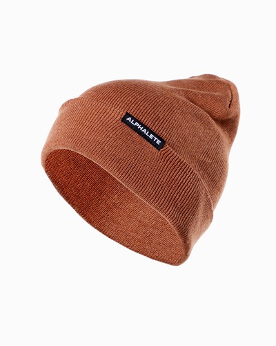 Alphalete Bavlněné Knit Beanie Clay | 60271AWMK