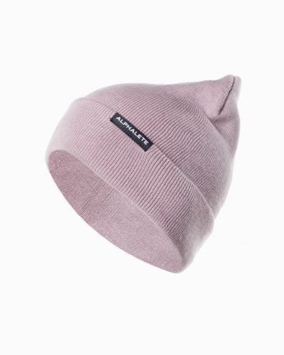 Alphalete Bavlněné Knit Beanie Fialové | 20386GCPK