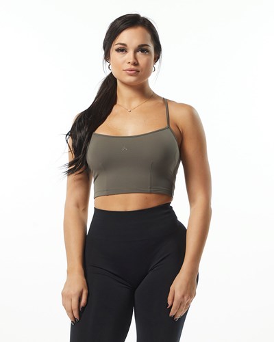 Alphalete Camisole Y-Back Crop Tank Šedé | 97234BAYP