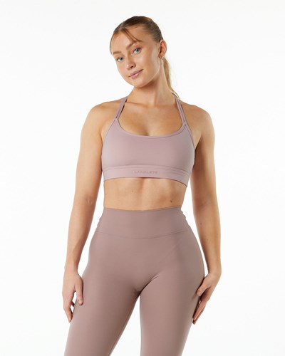 Alphalete Double Brushed Bra Fialové | 05937XRYE