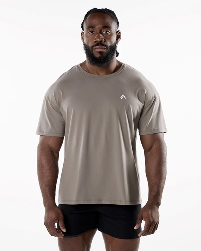 Alphalete Drop Shoulder Tee Cedar | 58917IHXA