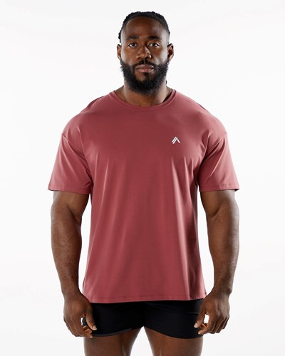 Alphalete Drop Shoulder Tee Gingerbread | 38742IOQJ