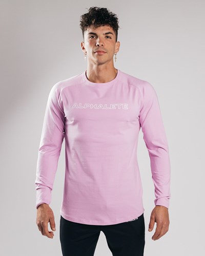 Alphalete Fitted Performance Long Sleeve Bloom | 57329FRBD