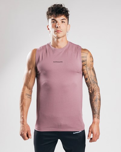 Alphalete Fitted Performance Tank Fialové | 47569KMPT