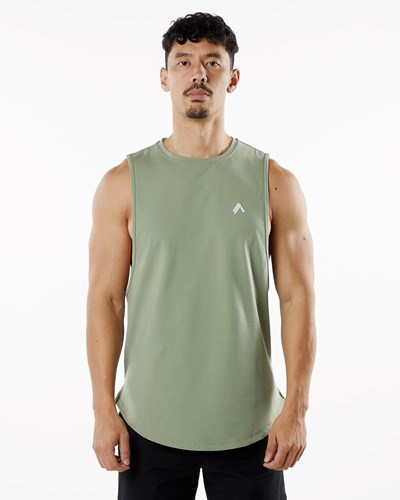 Alphalete Fitted Performance Tank Sage | 96482IZHG