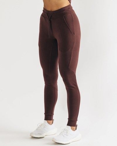 Alphalete Fitted Single-Brushed 29" Jogger Mahogany | 84670ZJLB