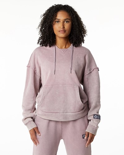 Alphalete Heavyweight Washed Terry Hoodie Růžové | 79248ZRCO