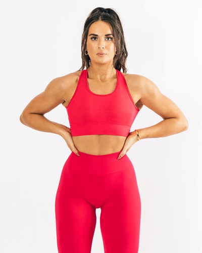 Alphalete High-Impact Seamless Sports Bra Růžové | 17465SWHG