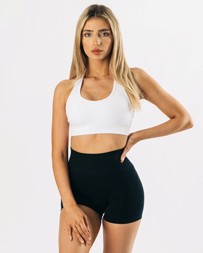 Alphalete High-Impact Seamless Sports Bra Bílé | 49285RVHG