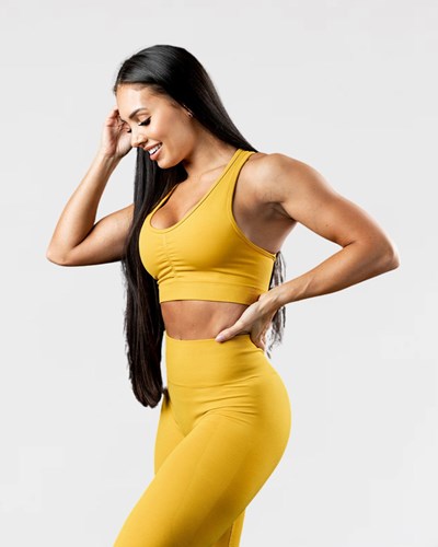 Alphalete High-Impact Seamless Sports Bra Golden Hour | 65073RUDQ