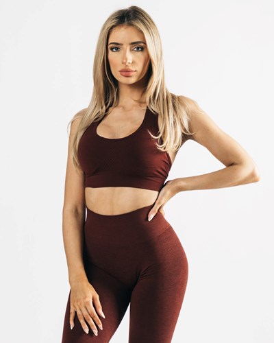 Alphalete High-Impact Seamless Sports Bra Měď | 67125WZPC