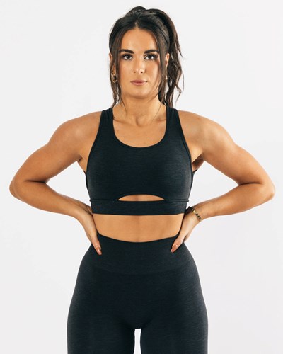 Alphalete High-Impact Seamless Sports Bra Černé | 83046VWBC