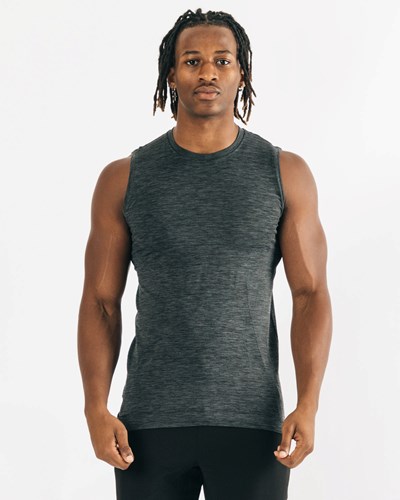 Alphalete High Performance Seamless Tank Černé | 06219CLDW