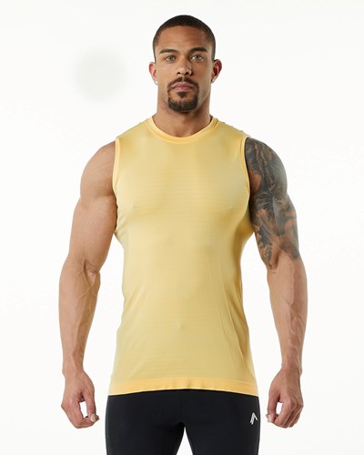 Alphalete High Performance Seamless Tank Faded Honey | 54238XSUI