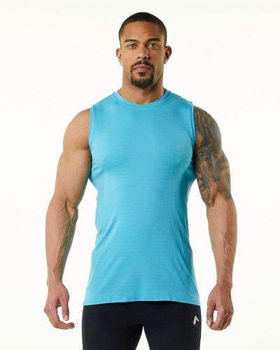 Alphalete High Performance Seamless Tank Faded Ocean | 90413OFLE