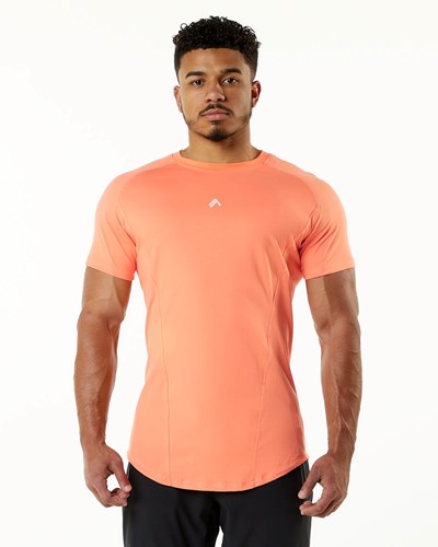 Alphalete High Performance Tee Electric Peach | 82395HSYM