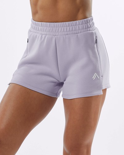 Alphalete Interlock Knit 3.5" Krátké Lilac | 41068UGOM