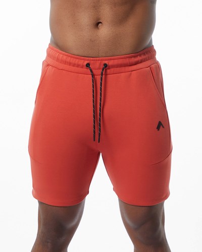 Alphalete Interlock Knit 6" Krátké Oranžové | 81056IBOU