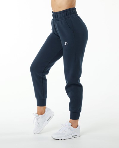 Alphalete Interlock Knit Cuffed Jogger Tmavě Blankyt | 82461SBMG