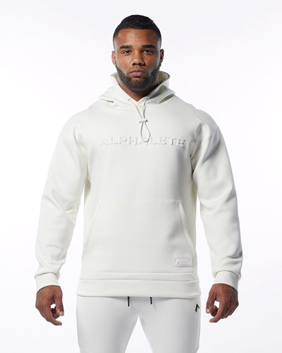 Alphalete Interlock Knit Hoodie Krém | 28496LSPX