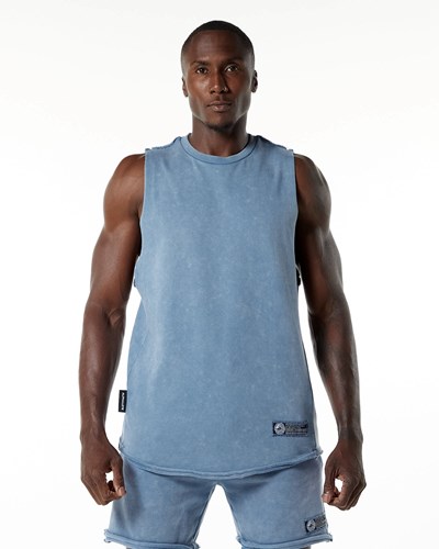 Alphalete Mid-Weight Washed Terry Cutoff Blankyt | 91473QSTU