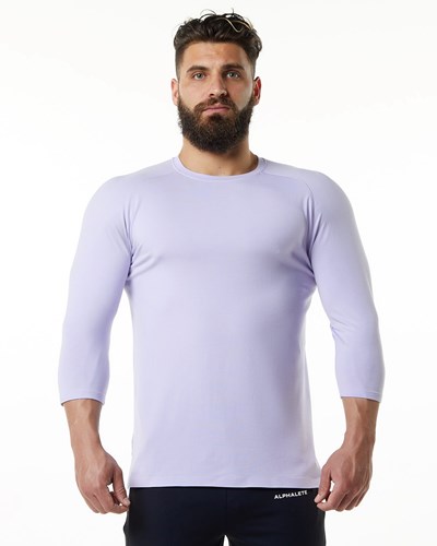 Alphalete Premium 3/4 Sleeve Tee Lilac Haze | 30965GMJS