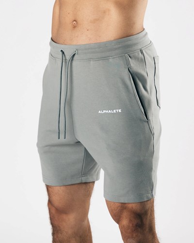 Alphalete Relaxed All-Purpose 8" Bavlněné Krátké Šedé | 52896YKCH