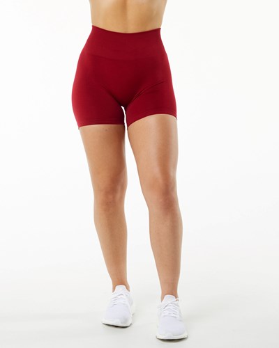 Alphalete Seamless Scrunch 4.5" Krátké Scarlet | 61824MPZF