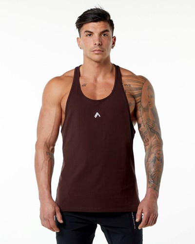 Alphalete Stepped Hem Stringer Vínové | 53874JOEK