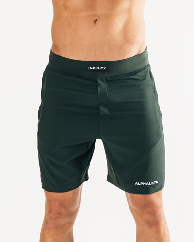 Alphalete Woven 4-Way Stretch 7" Krátké Forest | 94612GOKE