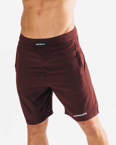 Alphalete Woven 4-Way Stretch 9" Krátké Merlot | 05647RXMZ