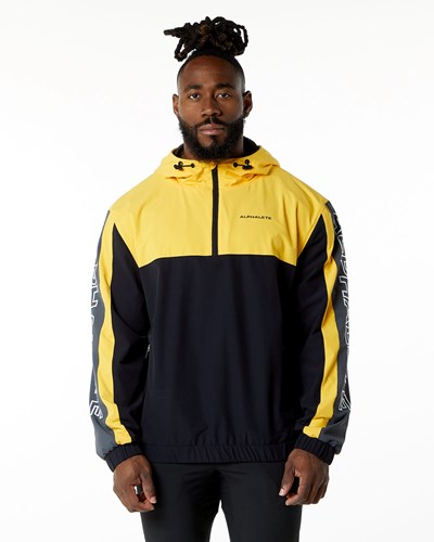 Alphalete Woven Performance Jacket Bumblebee | 67502GOQL