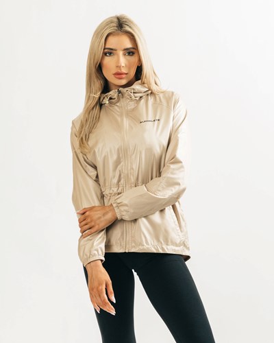 Alphalete Woven Performance Jacket Tan | 83610FNAI