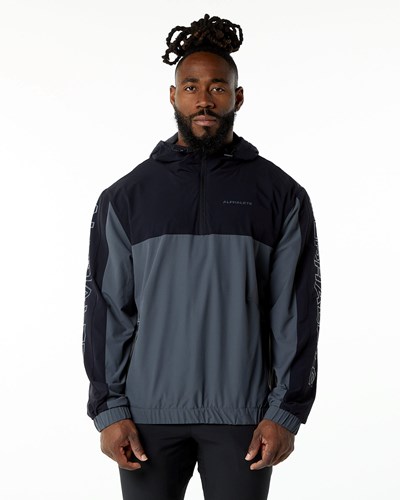 Alphalete Woven Performance Jacket Šedé | 43180DAMR