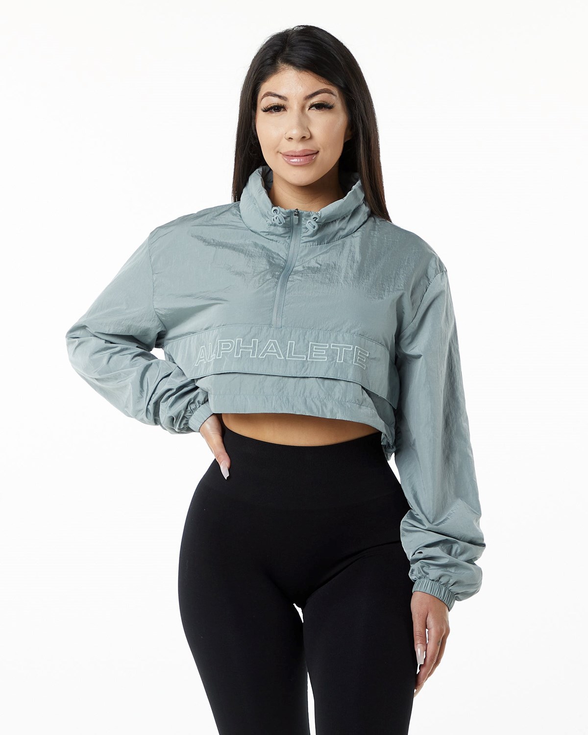 Alphalete All-Purpose Crop Jacket Blankyt | 75069BPTR