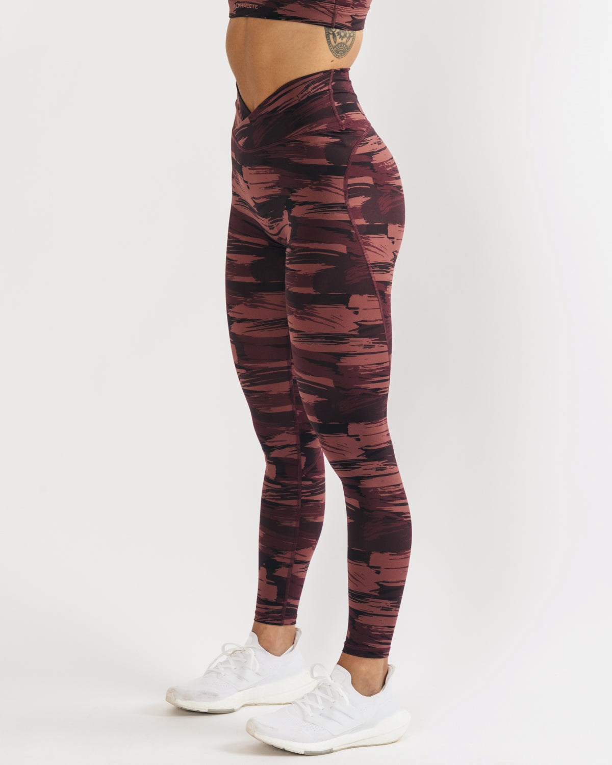 Alphalete All-Purpose Legging Vínové Maskáčové | 13764MOPU