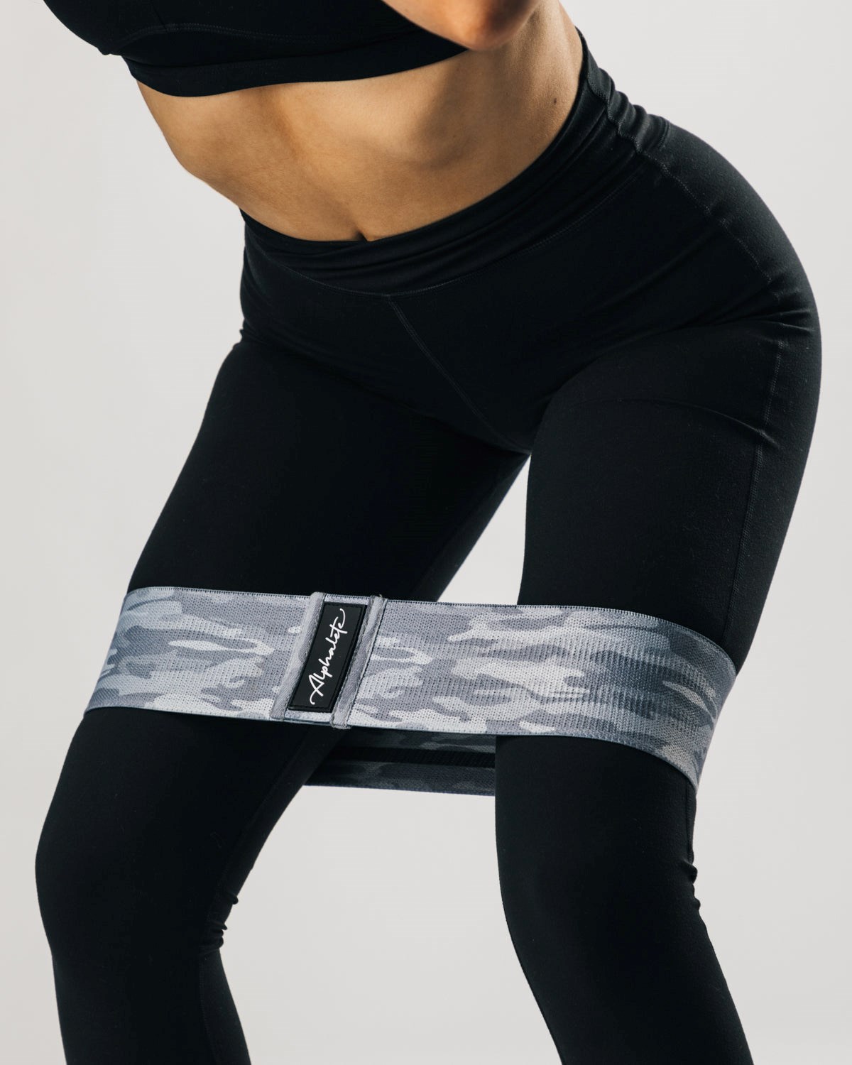 Alphalete Alphalete Glute Band Stříbrné Maskáčové | 06347NBSV