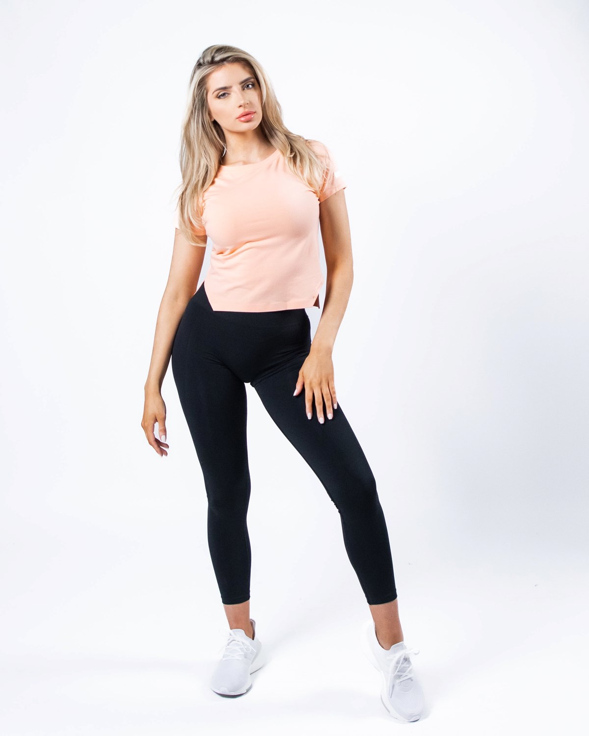 Alphalete Boatneck Cropped Premium Krátké Sleeve Koralove | 12930OAGZ