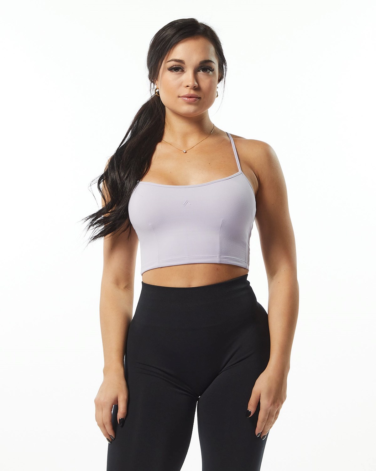 Alphalete Camisole Y-Back Crop Tank Lilac | 39472KFUL