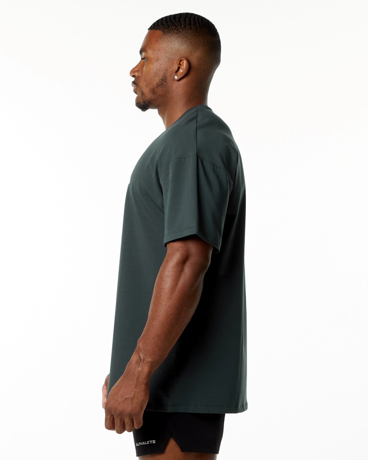 Alphalete Drop Shoulder Tee Zelene | 38064REFG