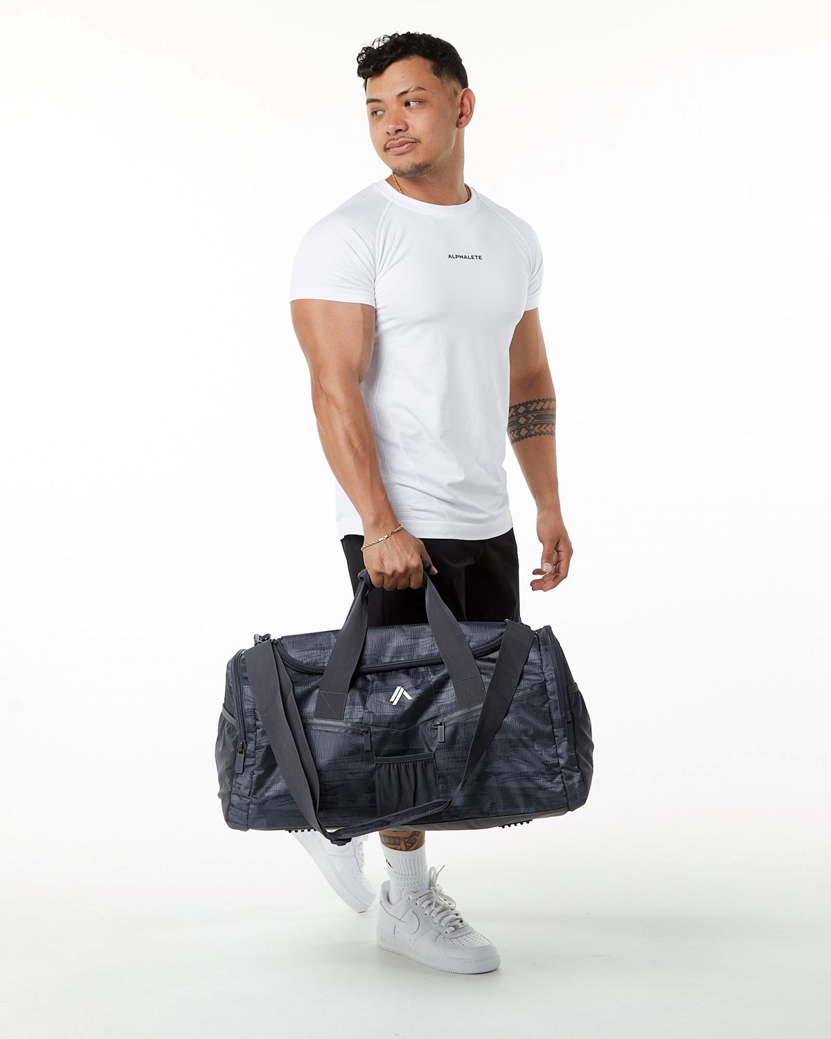 Alphalete Duffel Bag Černé Maskáčové | 76018DEAF