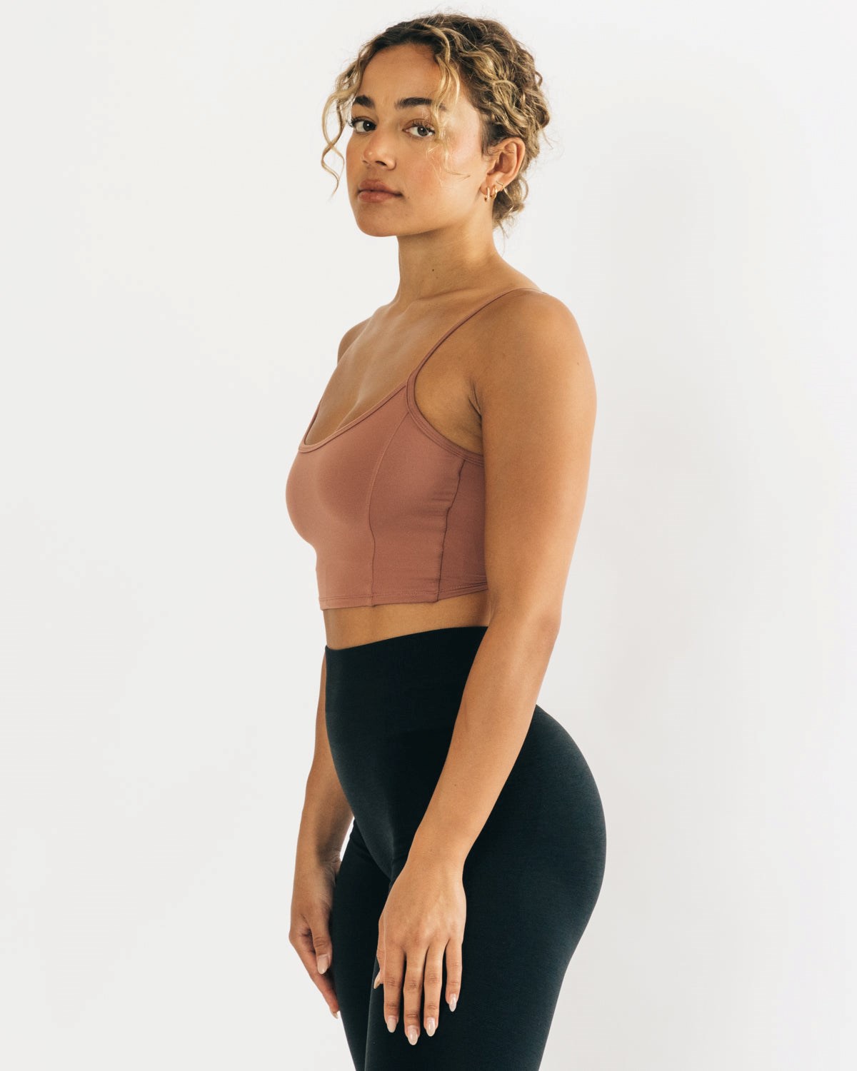 Alphalete Fitted Cropped Tank Blush | 38169FQHK