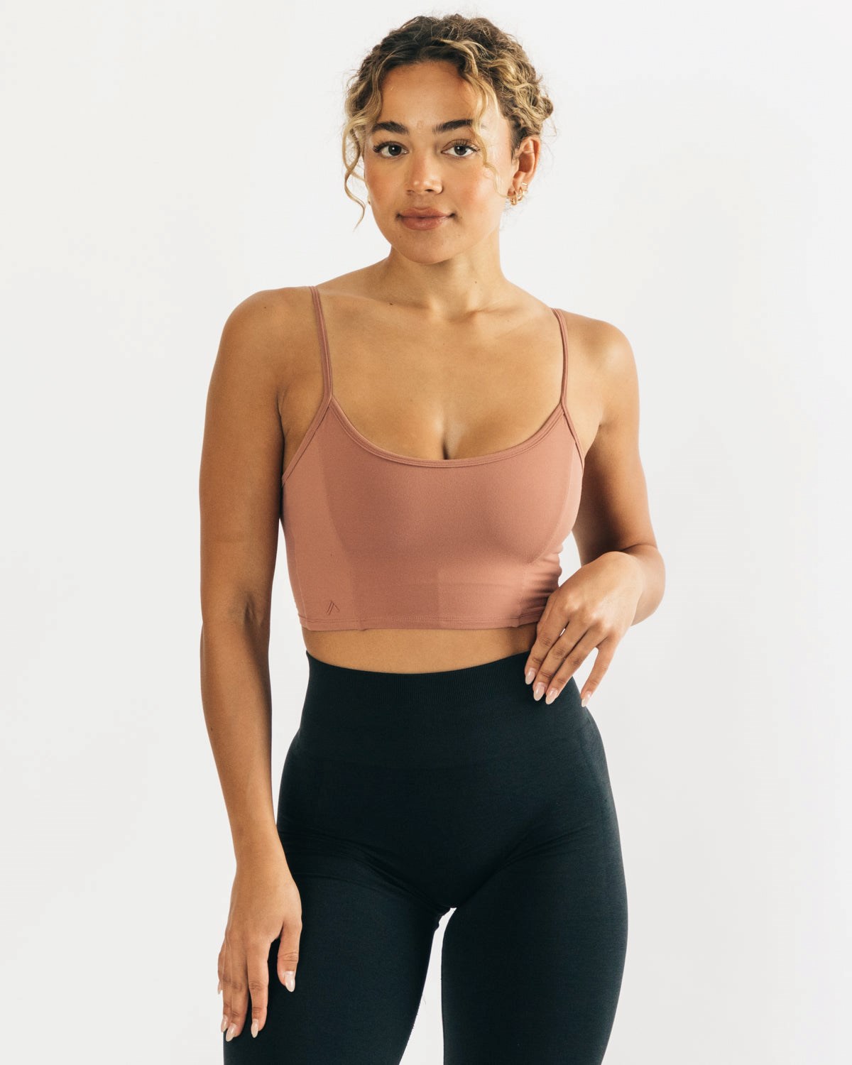 Alphalete Fitted Cropped Tank Blush | 38169FQHK