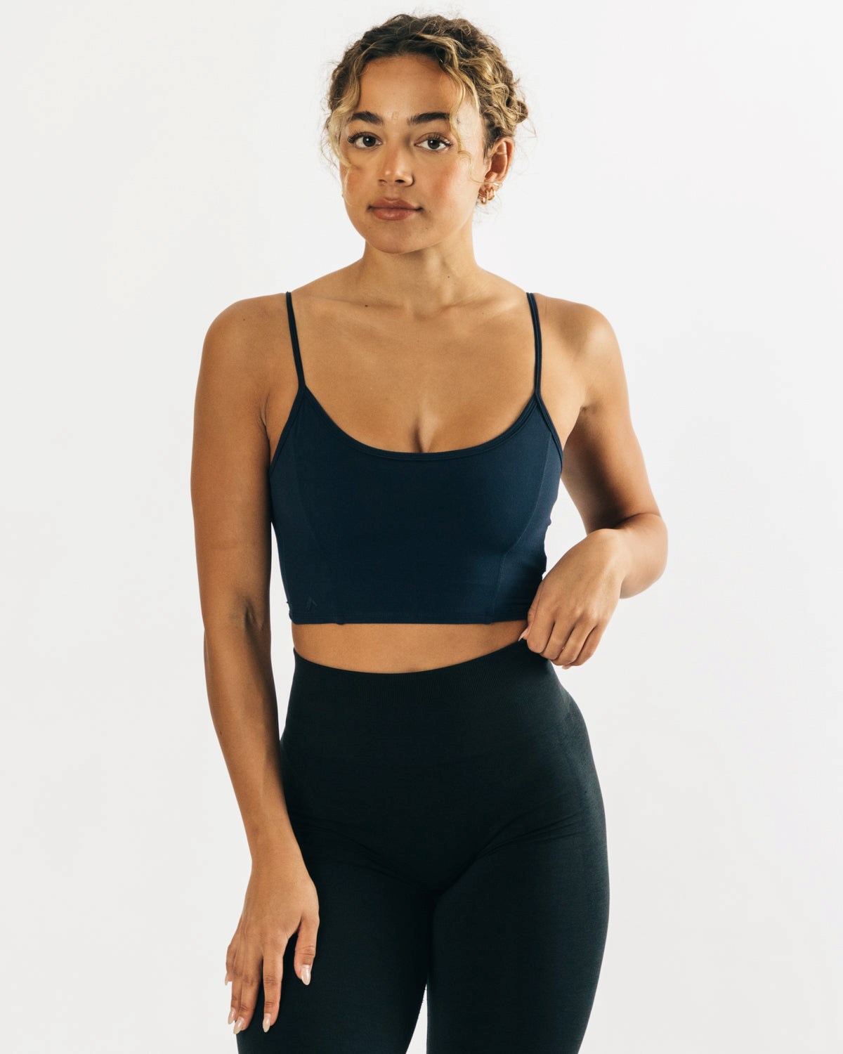 Alphalete Fitted Cropped Tank Teal | 53704CLKD