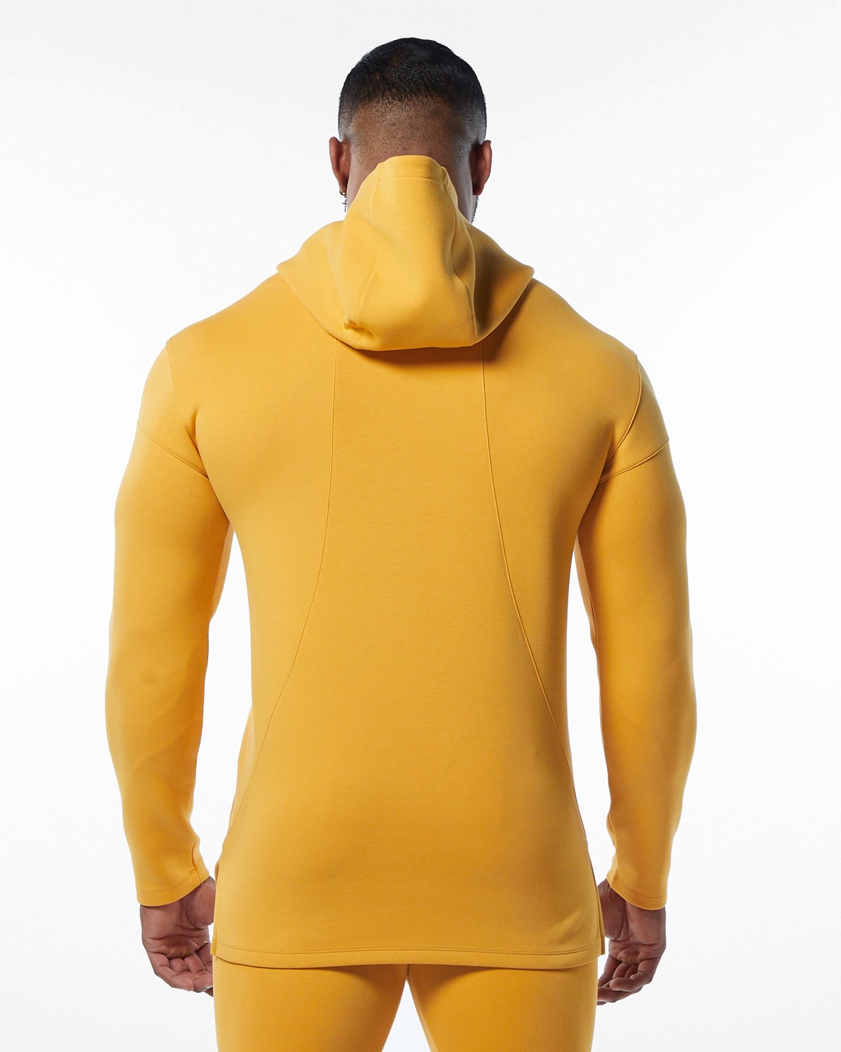 Alphalete Fitted Interlock Knit Hoodie Žluté | 81605ZWKQ