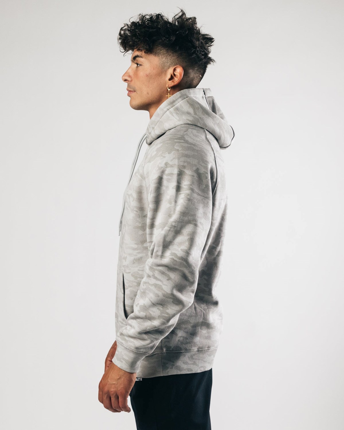 Alphalete Fitted Performance Hoodie Stříbrné | 38516IQBR