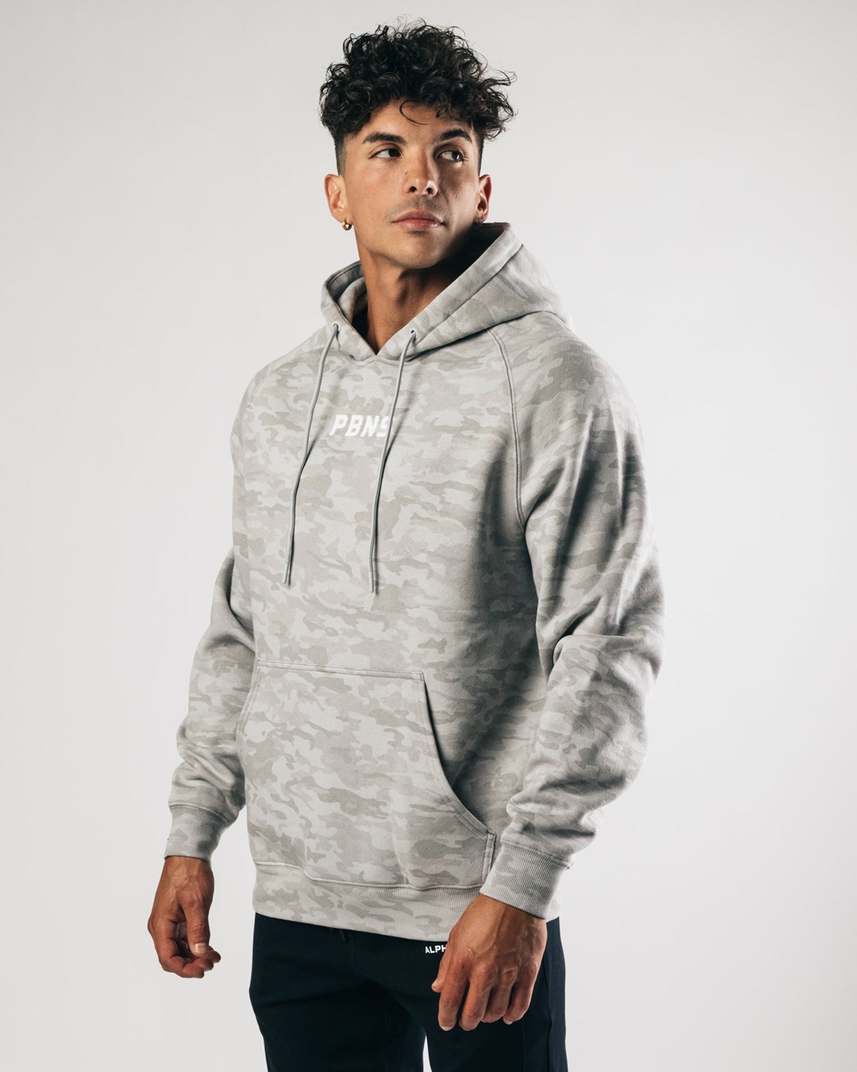 Alphalete Fitted Performance Hoodie Stříbrné | 38516IQBR