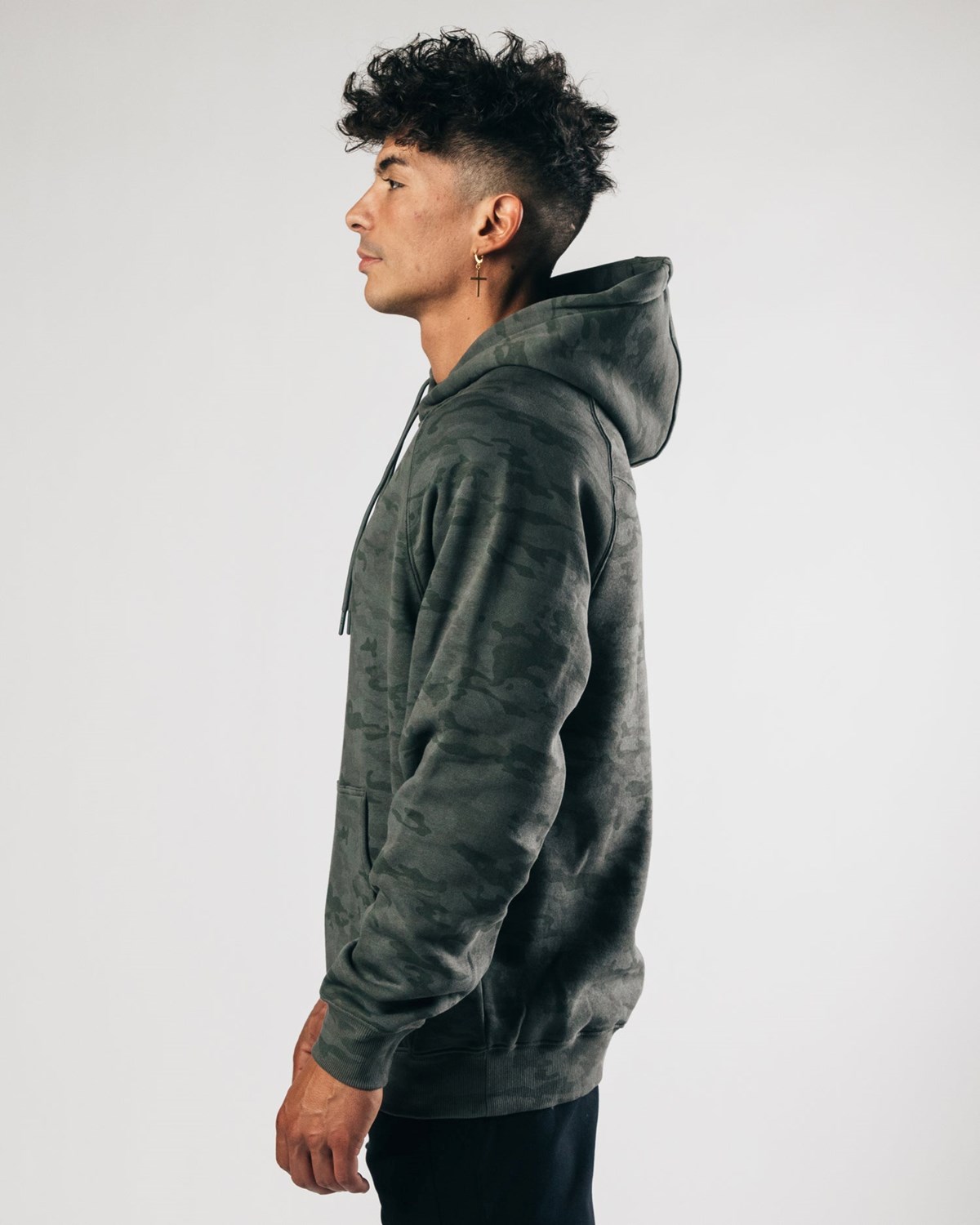 Alphalete Fitted Performance Hoodie Zelene | 94032TVXS